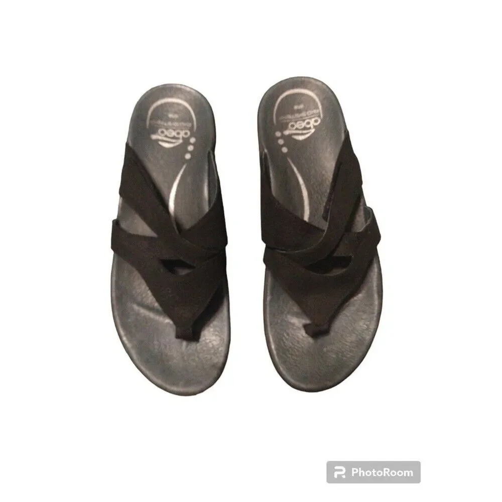 Obeo Comfort sandals black Size 8 Outdoor Boho Beachy Comfy